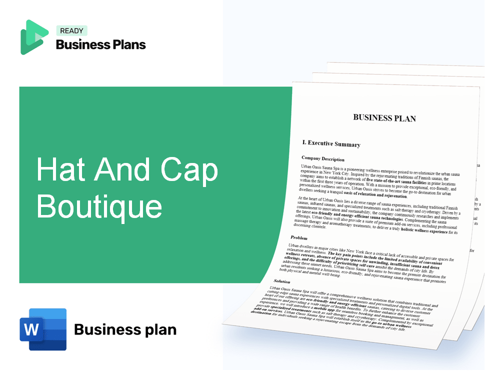 Hat And Cap Boutique Business Plan