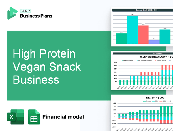 High Protein Vegan Snack Business Financial Model