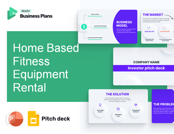 Home Based Fitness Equipment Rental Pitch Deck