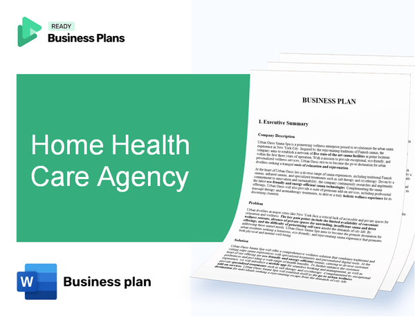 Home Health Care Agency Business Plan