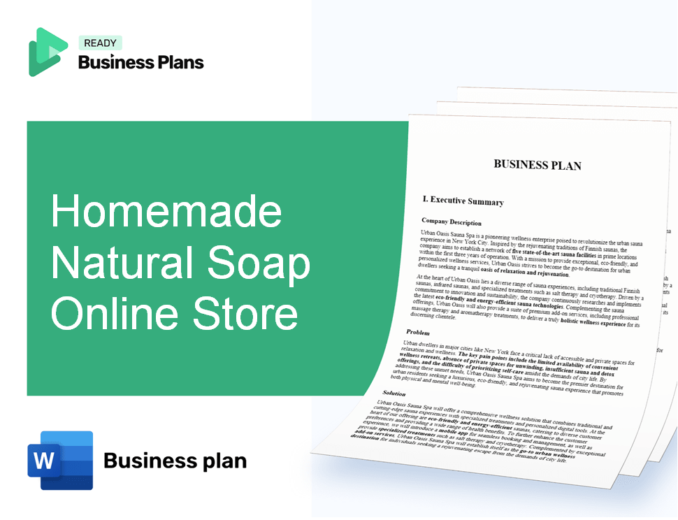 Homemade Natural Soap Online Store Business Plan