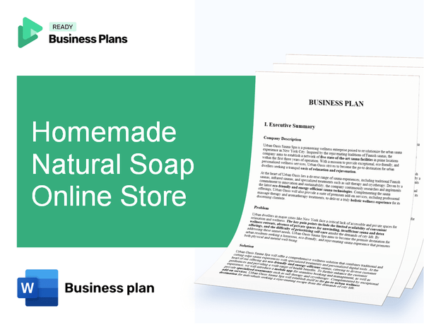 Homemade Natural Soap Online Store Business Plan