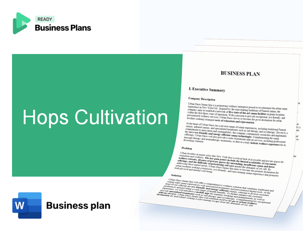 Hops Cultivation Business Plan