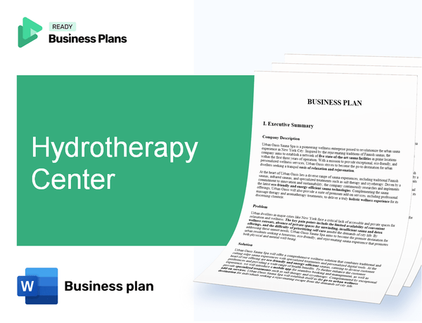 Hydrotherapy Center Business Plan
