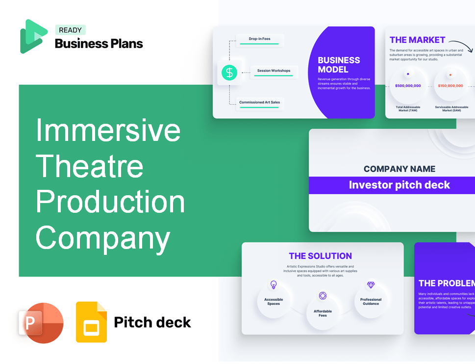 Immersive Theatre Production Company Pitch Deck
