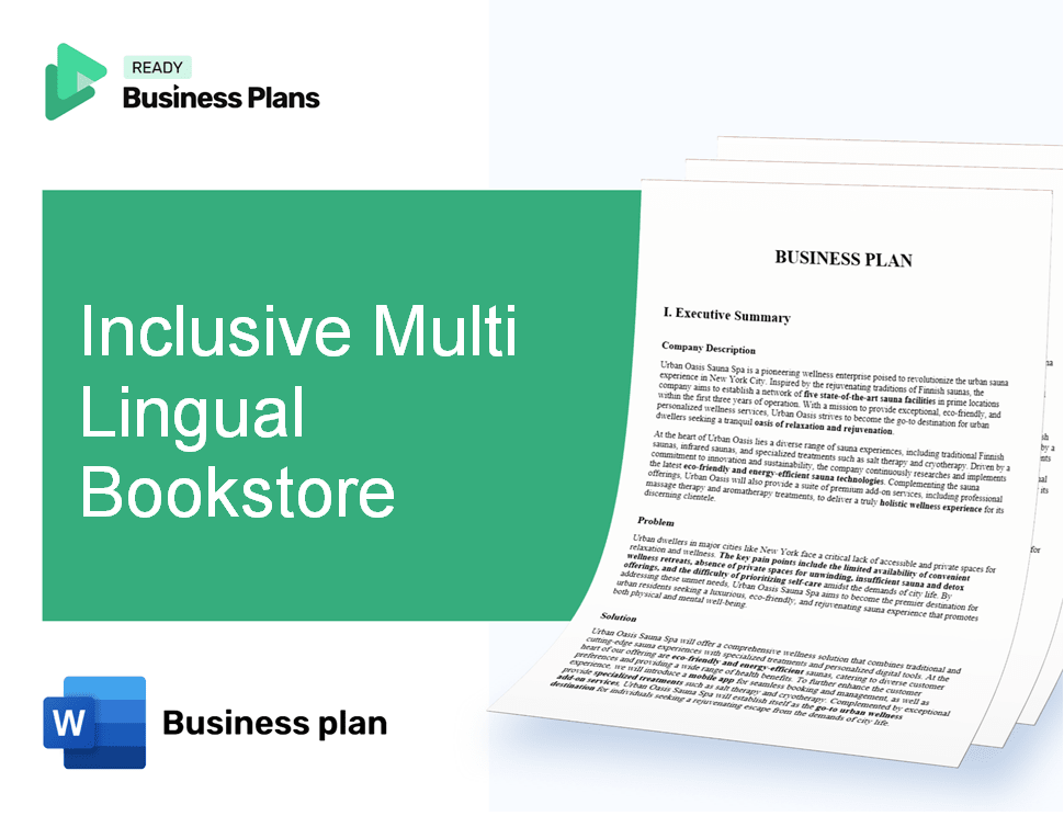 Inclusive Multi Lingual Bookstore Business Plan