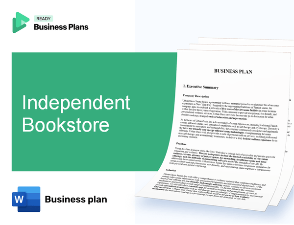 Independent Bookstore Business Plan