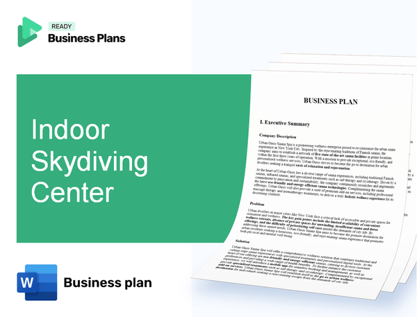 Indoor Skydiving Center Business Plan