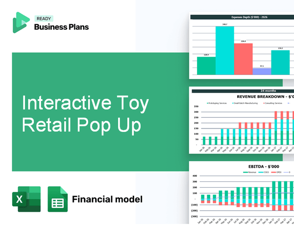 Interactive Toy Retail Pop Up Financial Model
