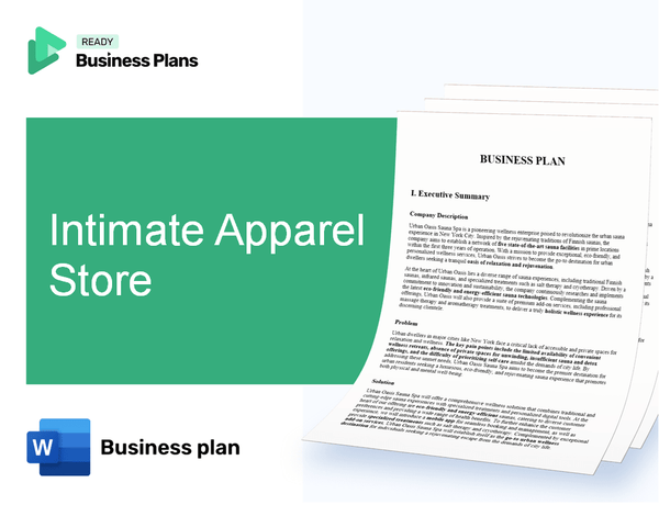 Intimate Apparel Store Business Plan