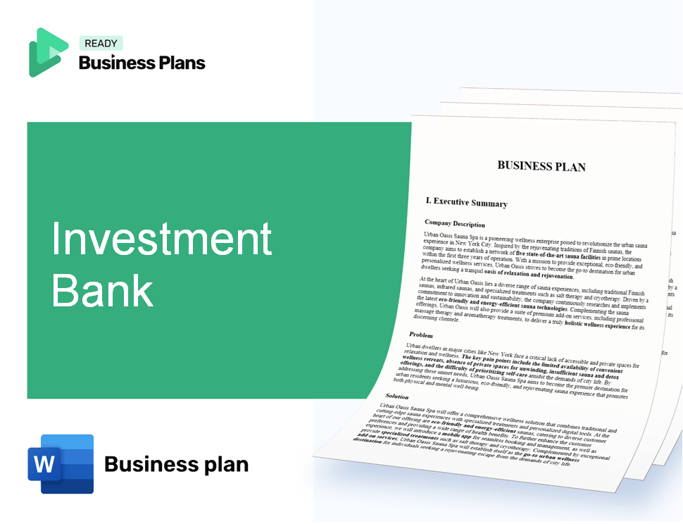 Investment Bank Business Plan
