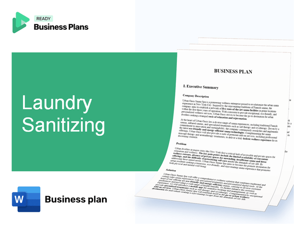 Laundry Sanitizing Business Plan