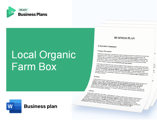 Local Organic Farm Box Business Plan