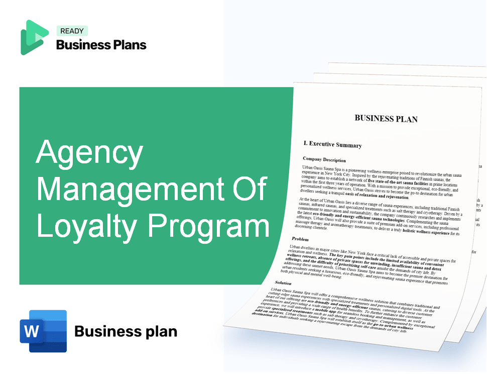 Agency Management Of Loyalty Program Business Plan