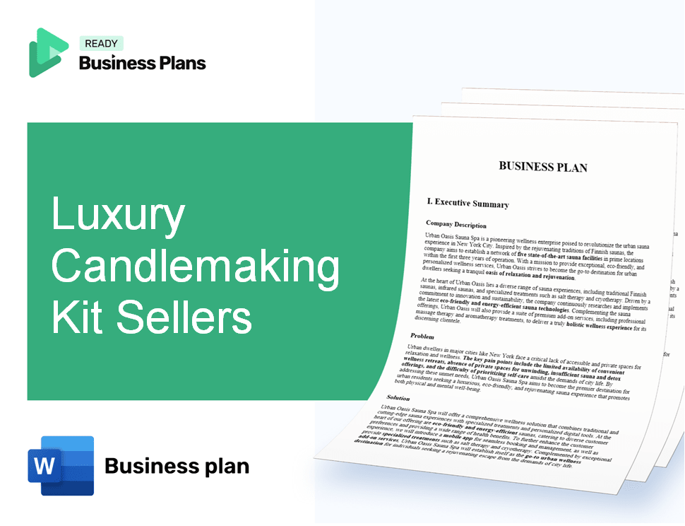 Luxury Candlemaking Kit Sellers Business Plan