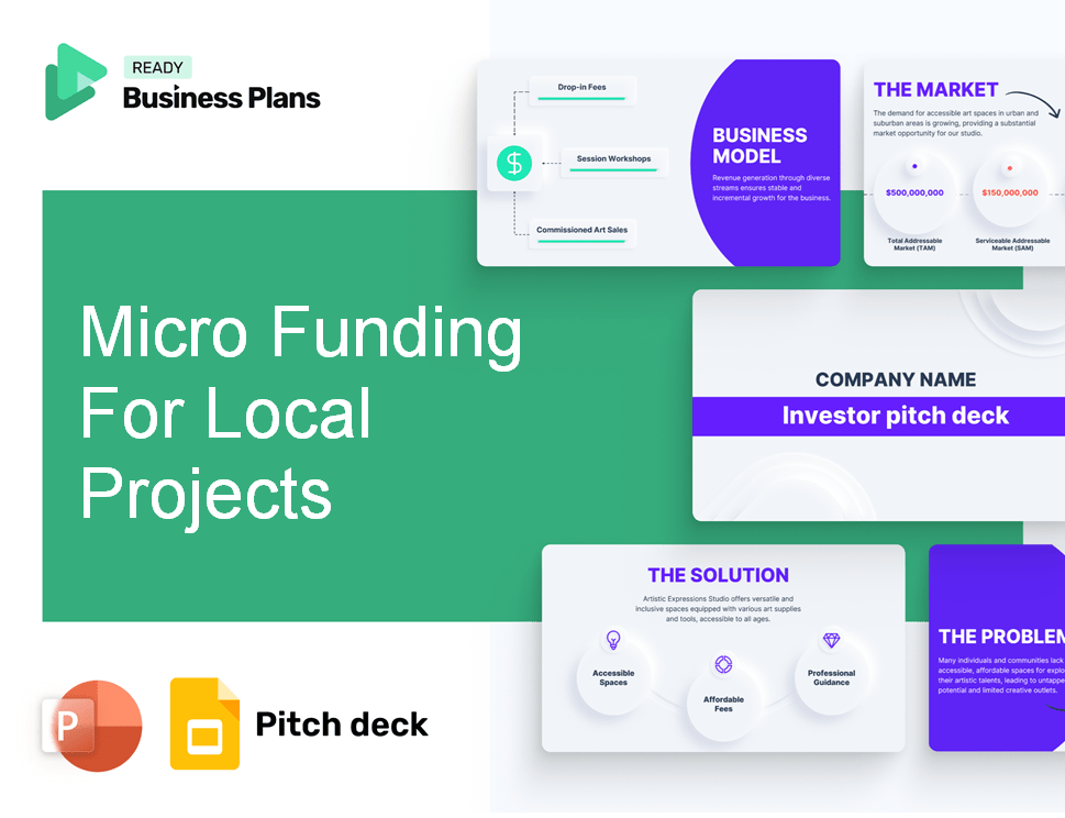 Micro Funding For Local Projects Pitch Deck