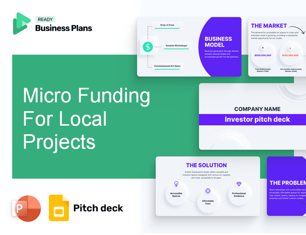 Micro Funding For Local Projects Pitch Deck