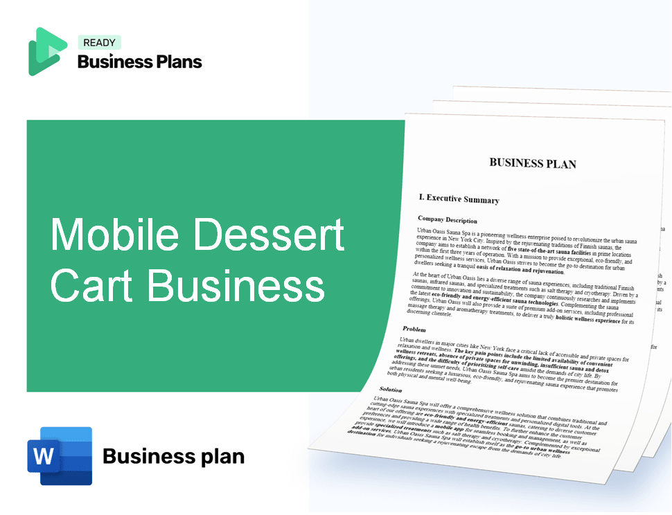 Mobile Dessert Cart Business Business Plan