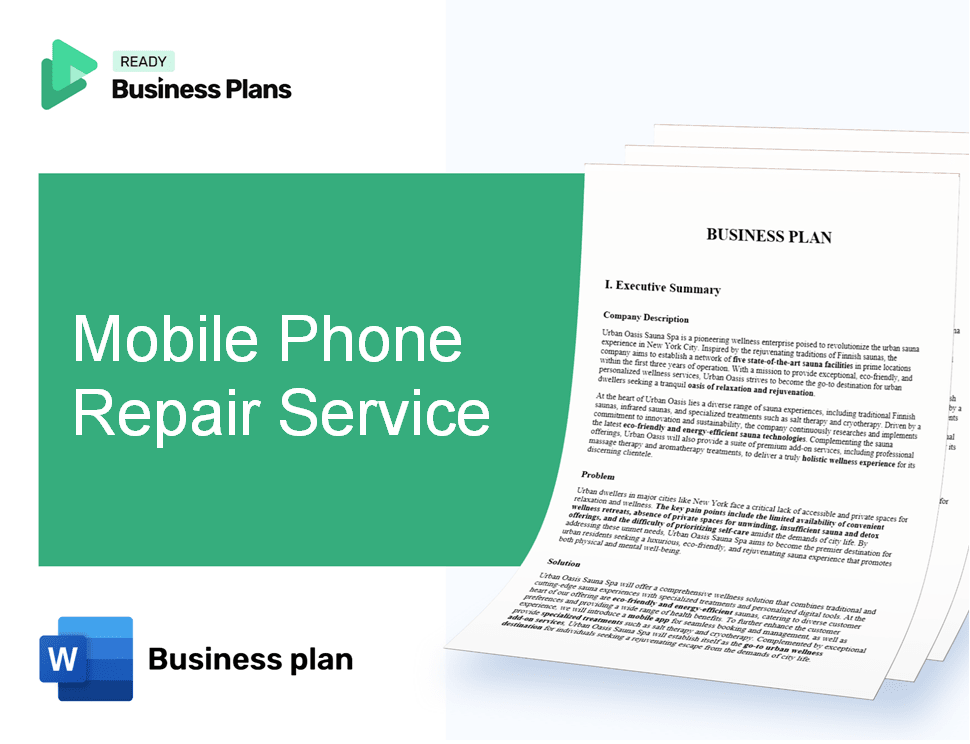Mobile Phone Repair Service Business Plan