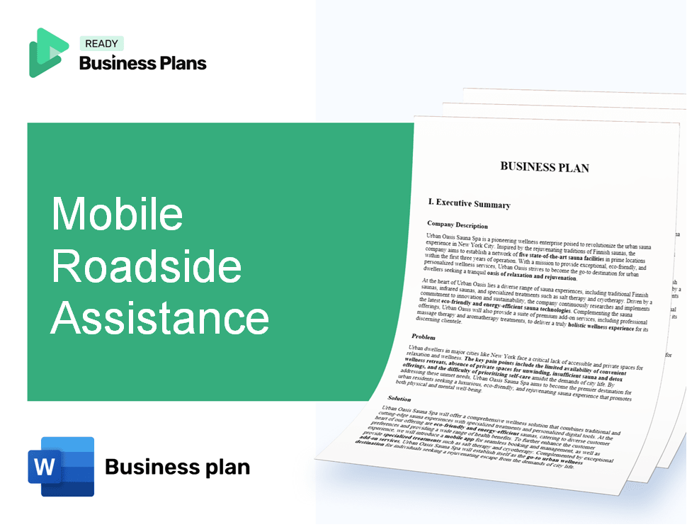 Mobile Roadside Assistance Business Plan