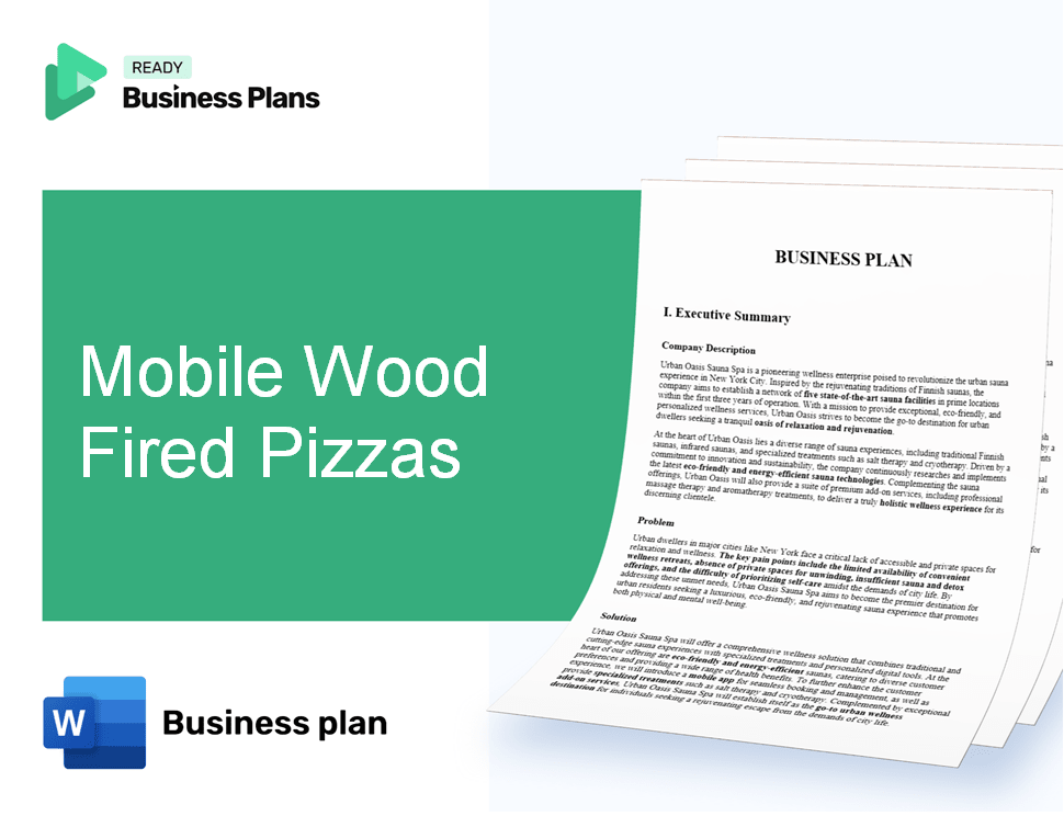 Mobile Wood Fired Pizzas Business Plan