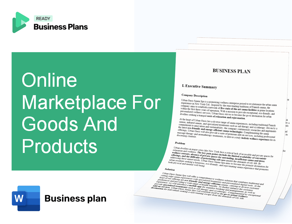 Online Marketplace For Goods And Products Business Plan