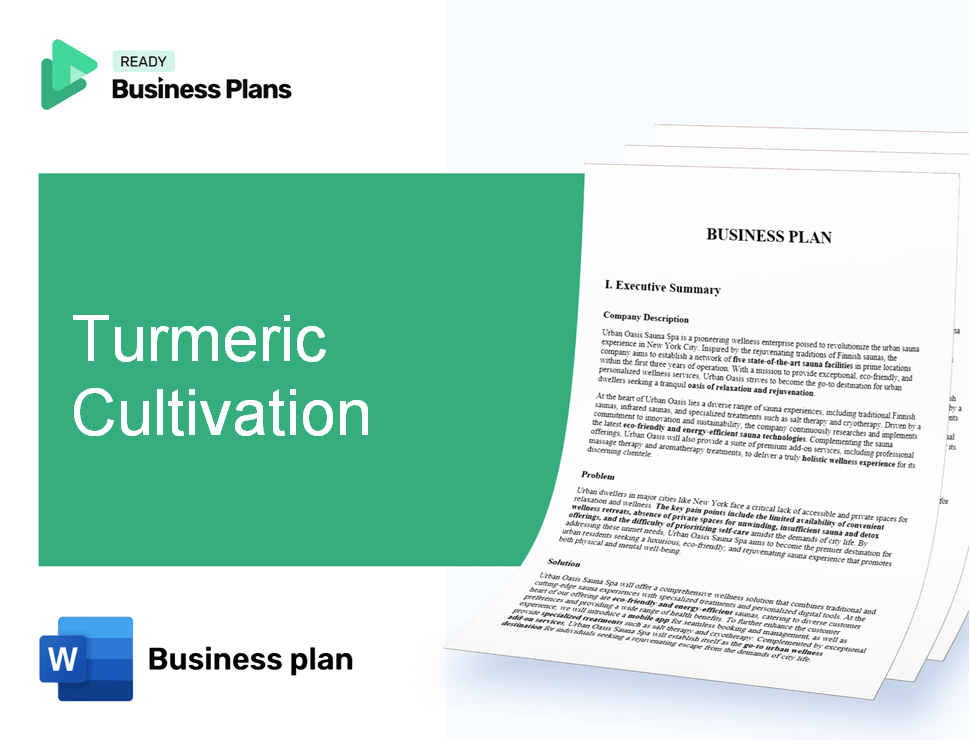 Turmeric Cultivation Business Plan
