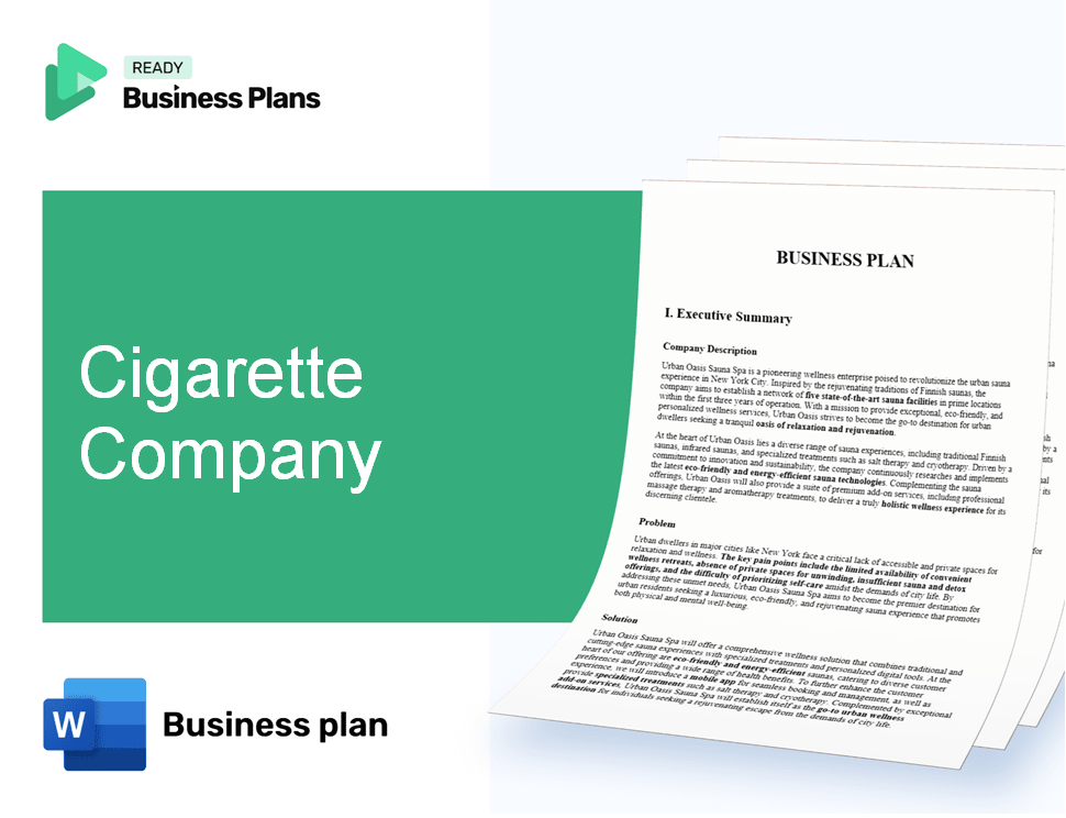 Cigarette Company Business Plan