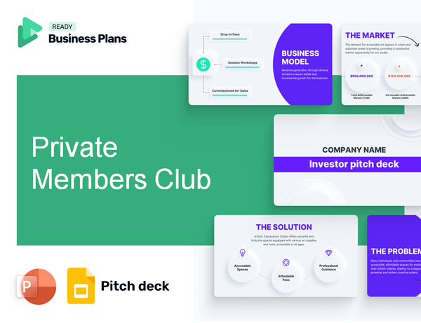 Private Members Club Pitch Deck
