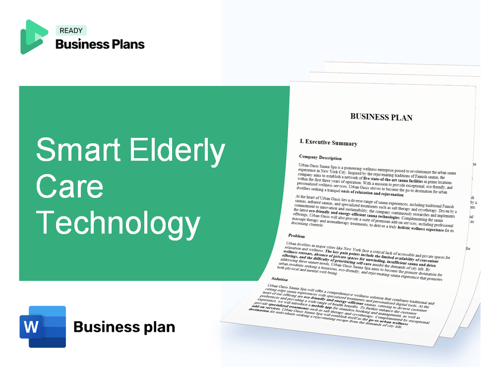 Smart Elderly Care Technology Business Plan