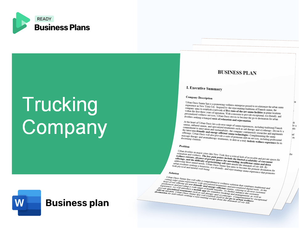 Trucking Company Business Plan