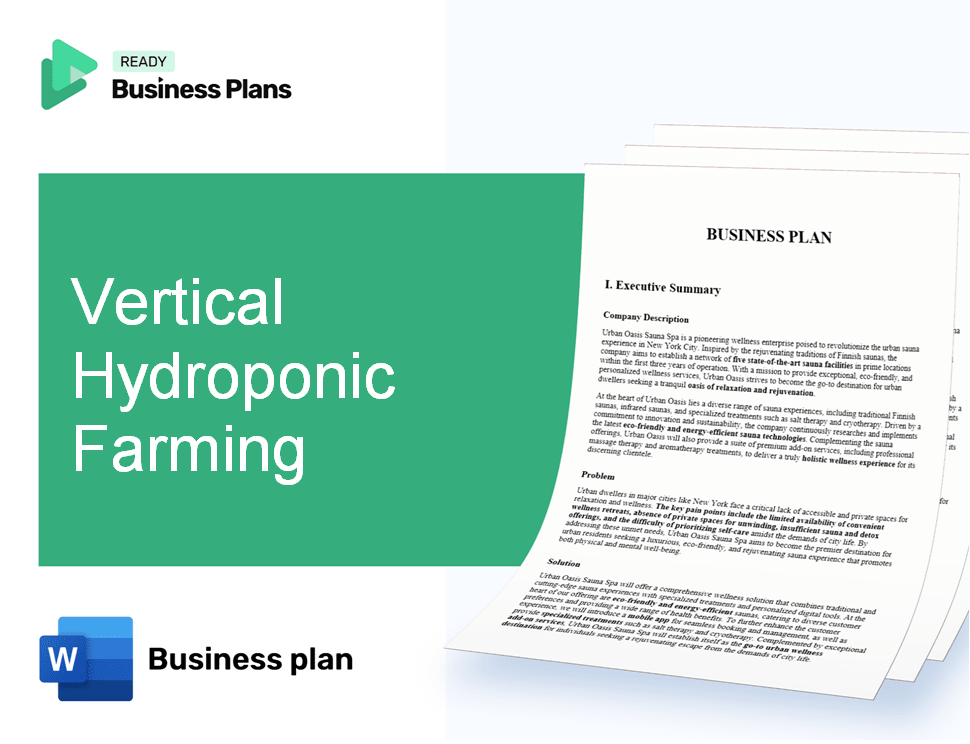 Vertical Hydroponic Farming Business Plan