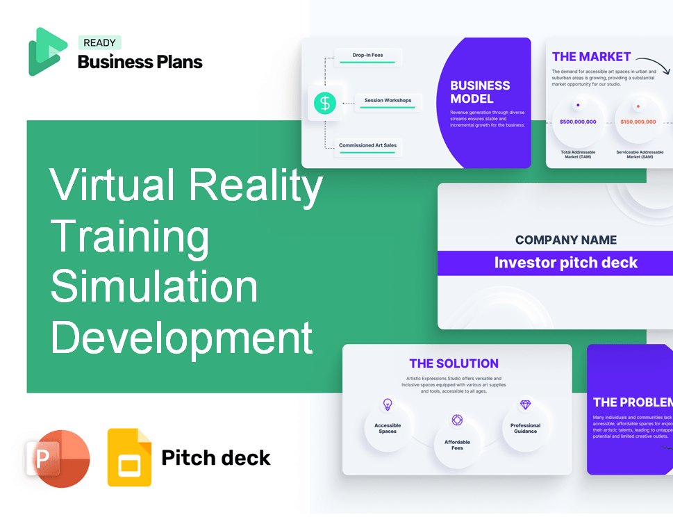 Virtual Reality Training Simulation Development Pitch Deck