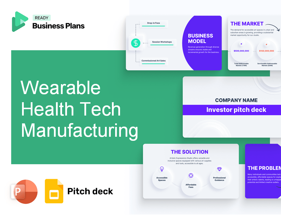 Wearable Health Tech Manufacturing Pitch Deck