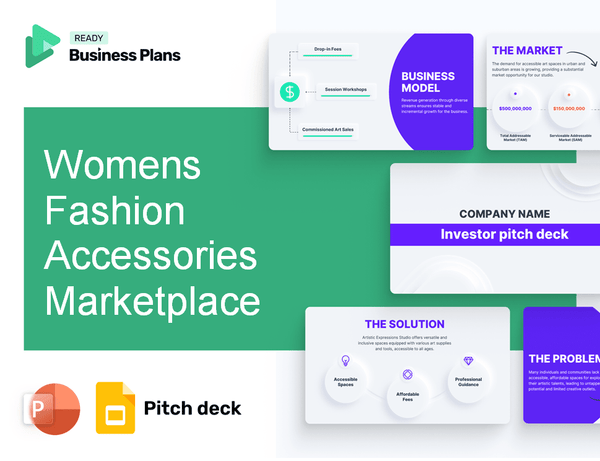 Womens Fashion Accessories Marketplace Pitch Deck