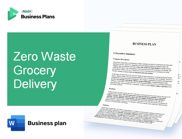 Zero Waste Grocery Delivery Business Plan