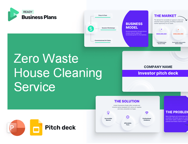Zero Waste House Cleaning Service Pitch Deck