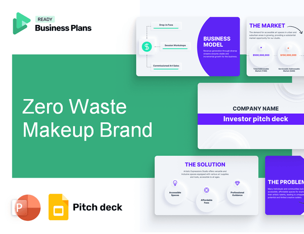 Zero Waste Makeup Brand Pitch Deck